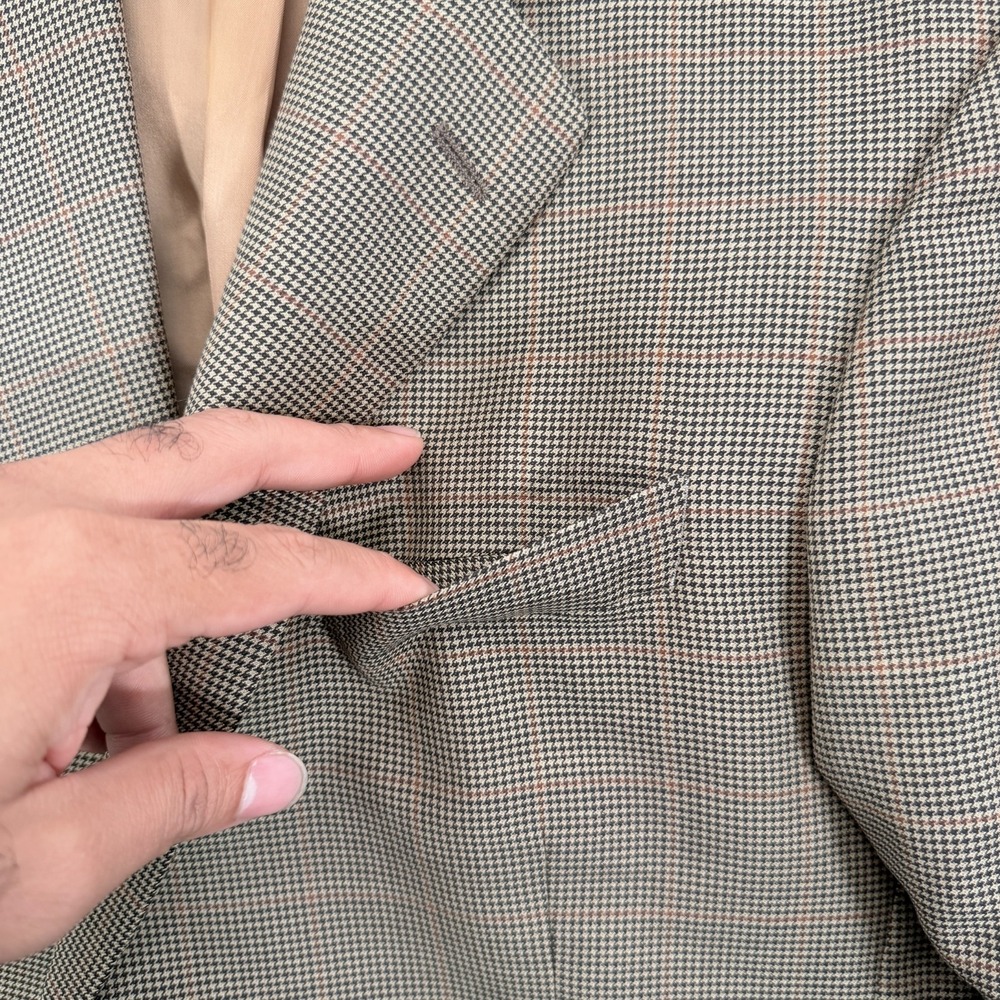 Ralph Lauren Sport Coat Dillards Mens 41R Gray Plaid Two Buttons Wool - Picture 16 of 16